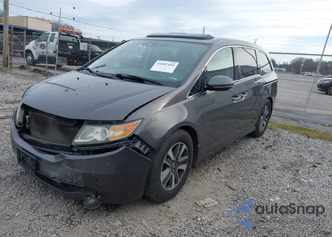 2014 Honda Odyssey Touring/Touring Elite z USA, uszkodzony, nr VIN 5FNRL5H95EB132744